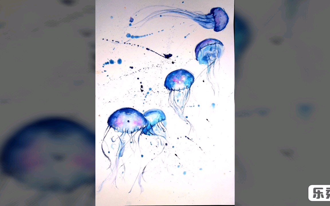 三分钟画出梦幻水母