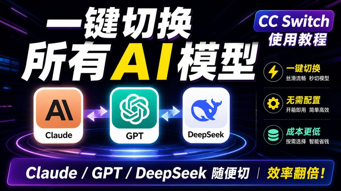 CC Switch 配置教程｜一键切换 Claude Code 和 Codex_哔哩哔哩_bilibili
