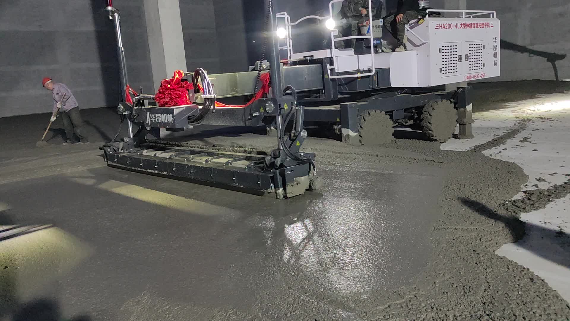 伸缩臂型激光整平机做地坪效果好,误差超小