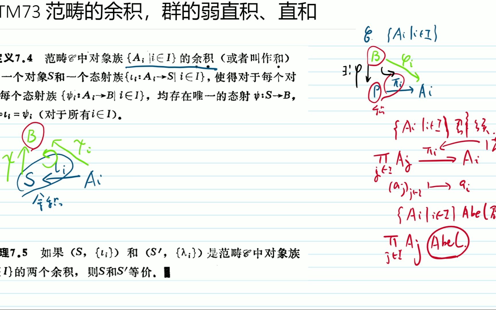 19.范畴的余积,群的弱直积、直和哔哩哔哩bilibili