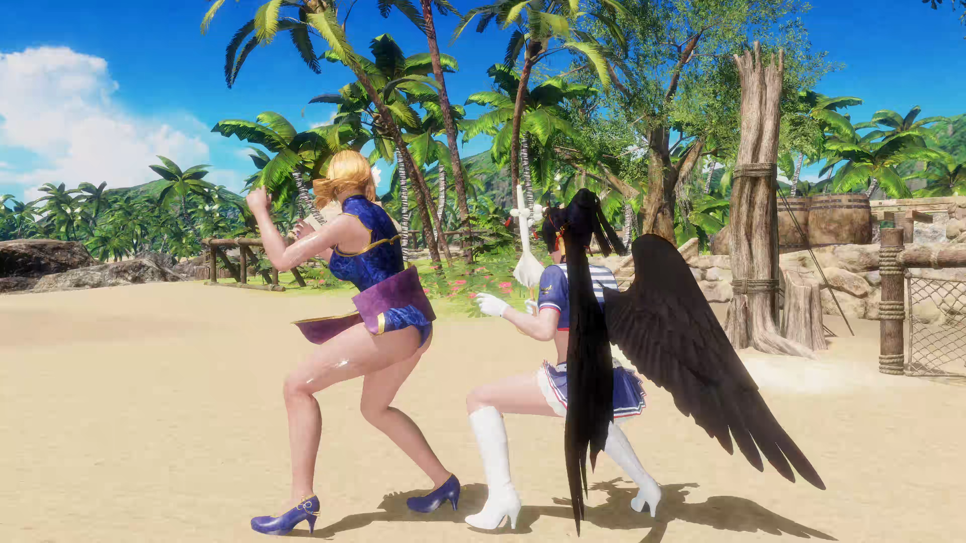 蒂娜tina 旗袍 vs 女天狗nyotengu 白靴水兵服m-02 单方攻击 (3)