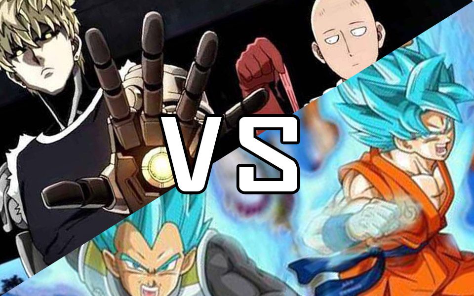 龙珠一拳超人卡卡罗特贝吉塔vs埼玉杰诺斯