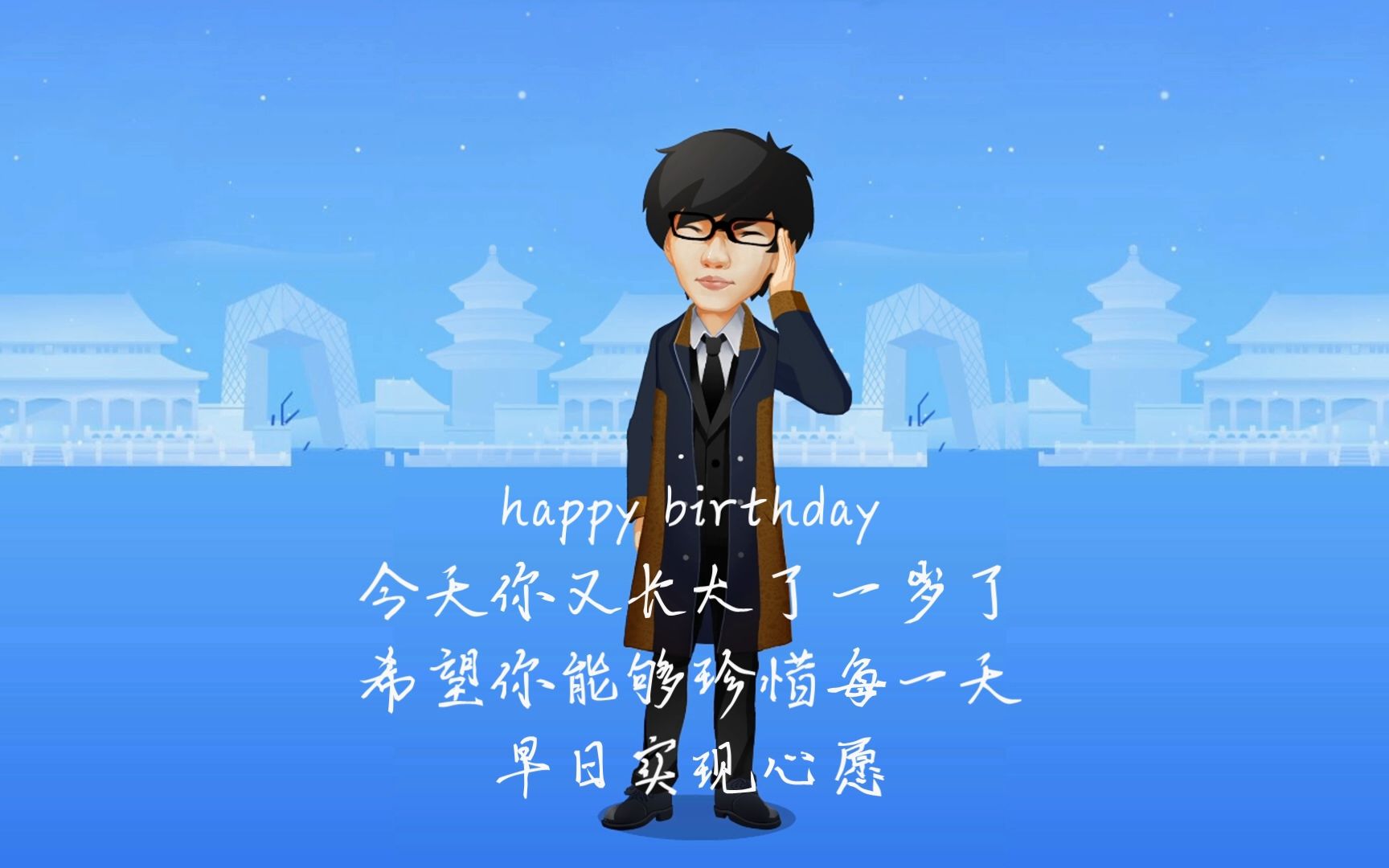 祝男性生日快乐图片