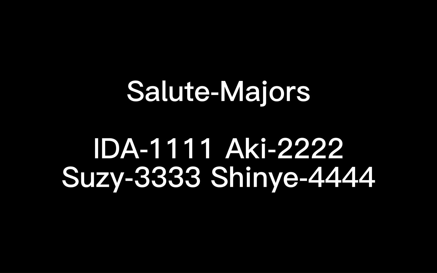 salute-majorsida-1111 aki-2222suzy-3333 shinye-444