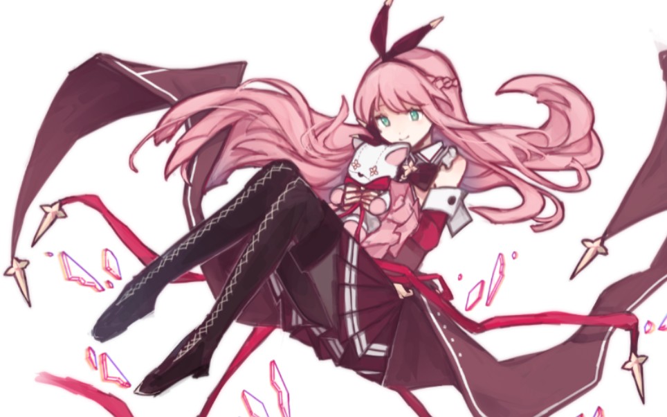 【arcaea】【绘画过程】莱摸一个红