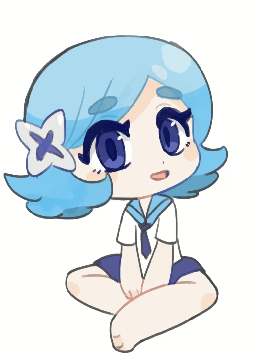 【板绘】q版jk少女绘画过程