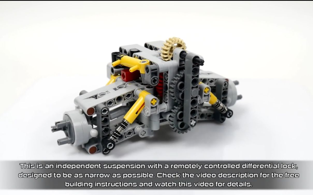 仓鼠大神乐高独立悬挂气动控制差速锁