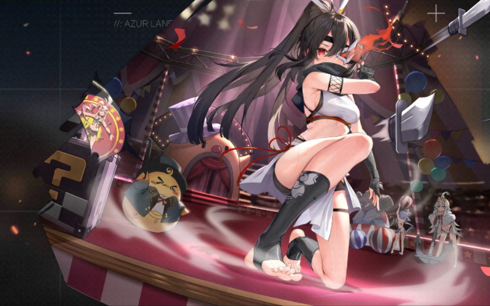 碧蓝航线枫(晓)大月卡皮肤《压轴!忍者戏法!