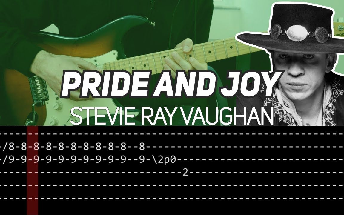 [图]【谱】SRV - Pride and Joy Intro & Solo慢速带谱演示