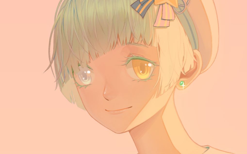 【csp上色过程】一首歌的时间画一个简单可爱的水手服正太