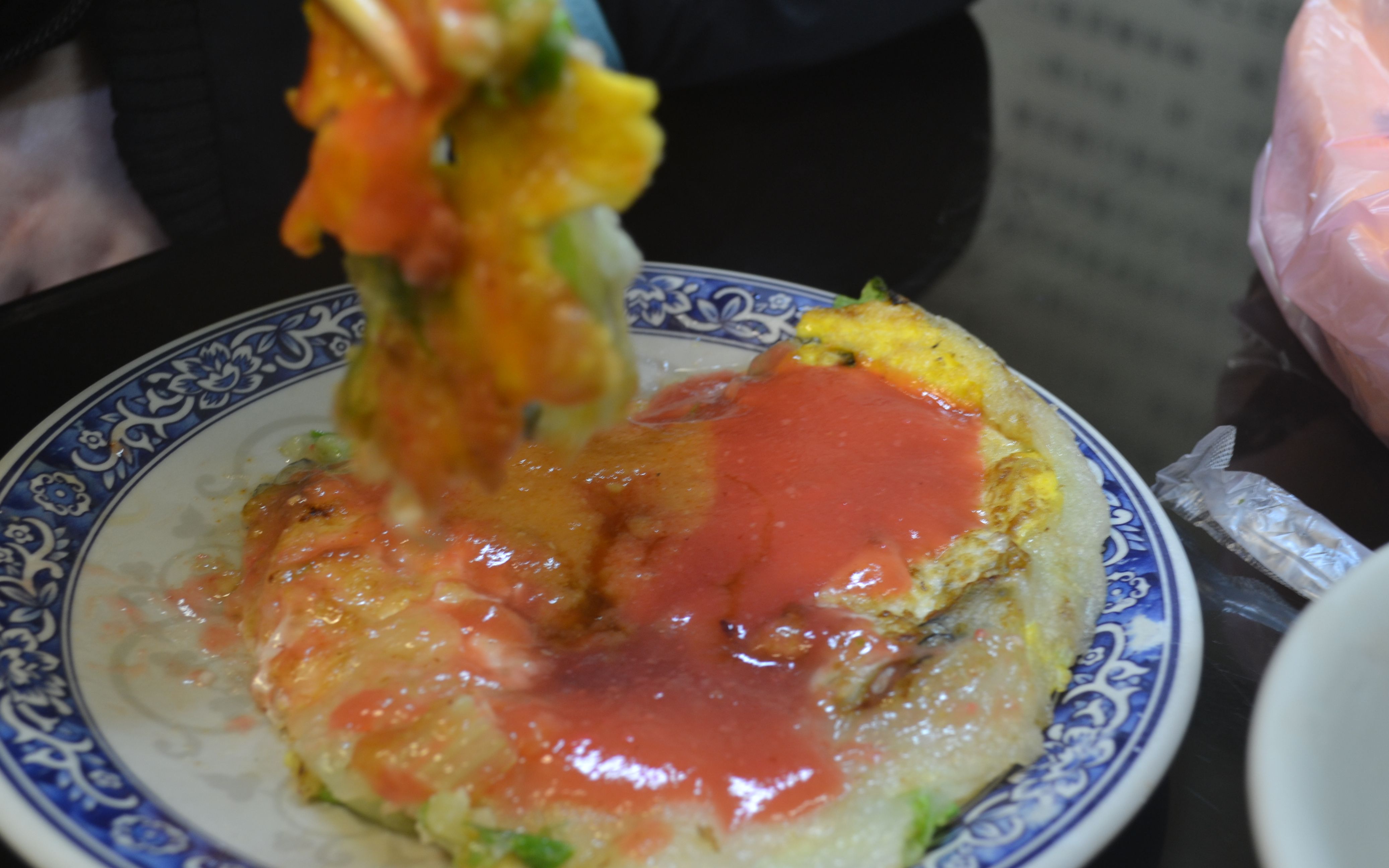 蚵仔煎 taiwan taoyuan street food oyster omelet