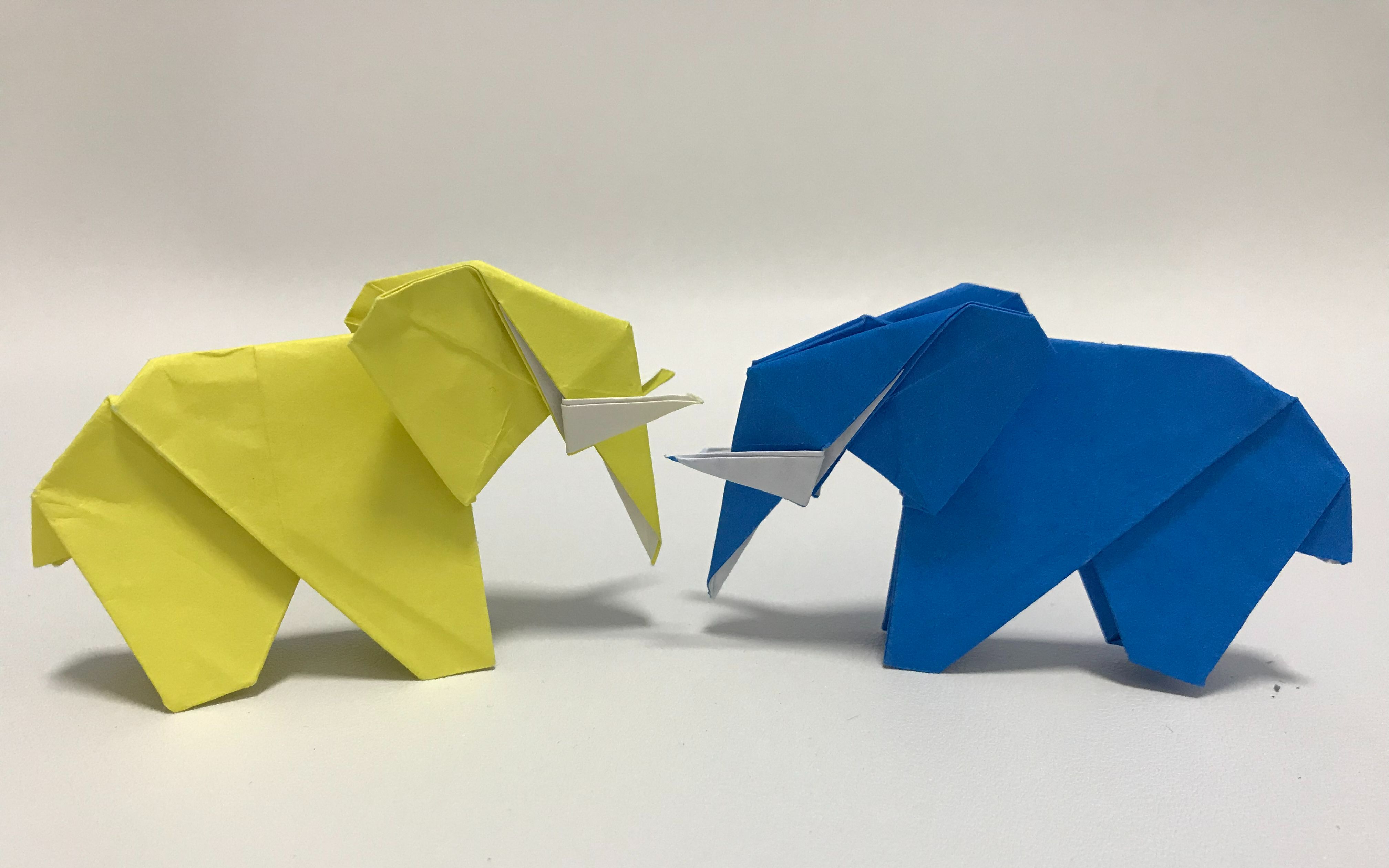大象折纸简单图片