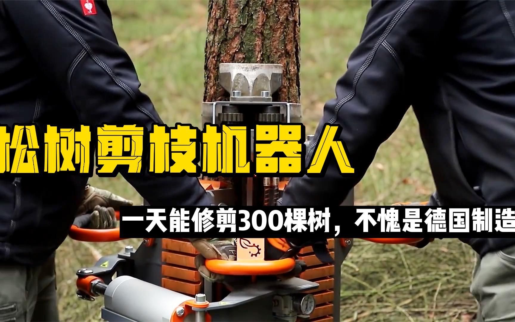 树木剪枝机器人,一天能修剪300棵,不愧是德国制造