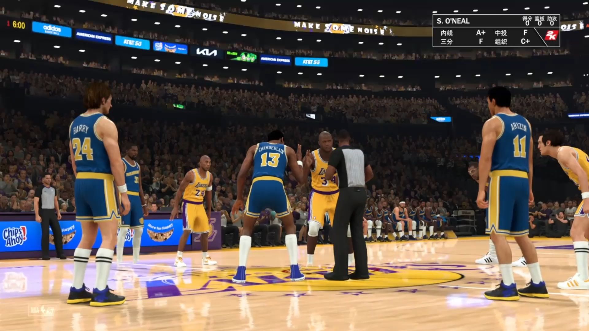 名宿对决 湖人vs勇士