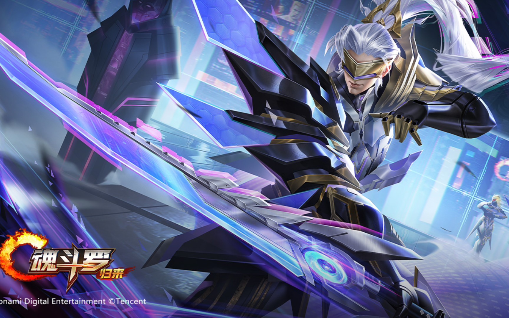 【魂斗罗归来】ss英雄柳生新兵卫传说品质皮肤幻世机甲出场动画语音