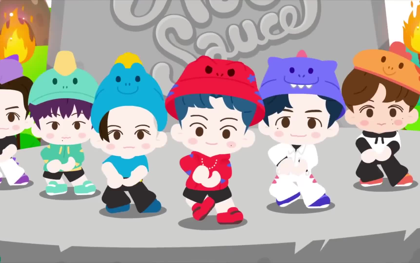 nctdream英文小恐龙版hotsaucewithpinkfongredrex210528