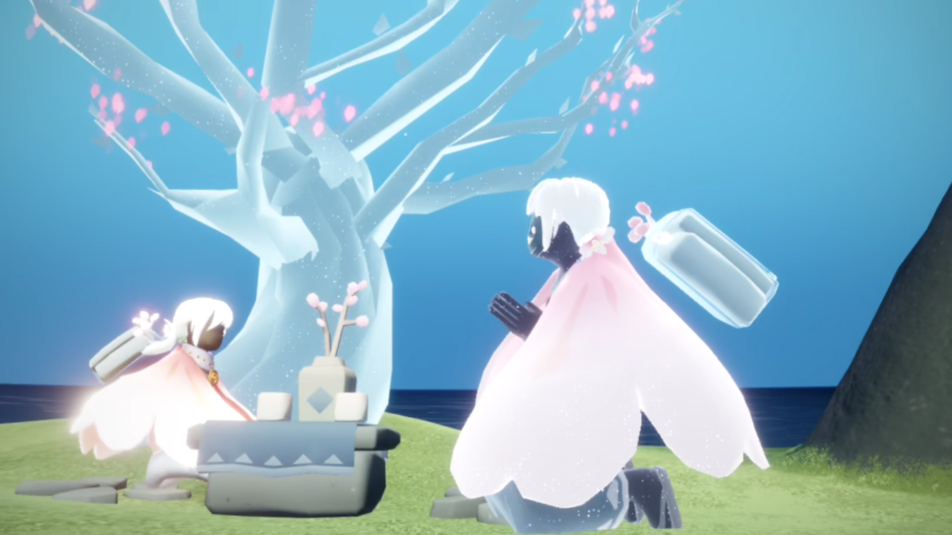 【光遇】与樱花先祖一起喝茶赏樱