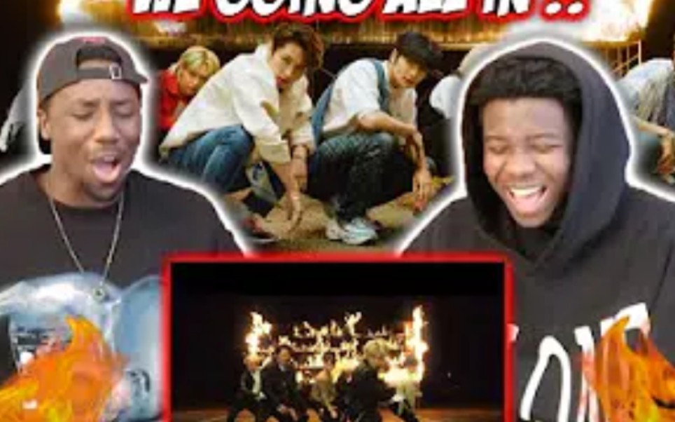 [图]【Stray Kids】两个超嗨的兄弟对'ALL IN'的MV反应REACTION