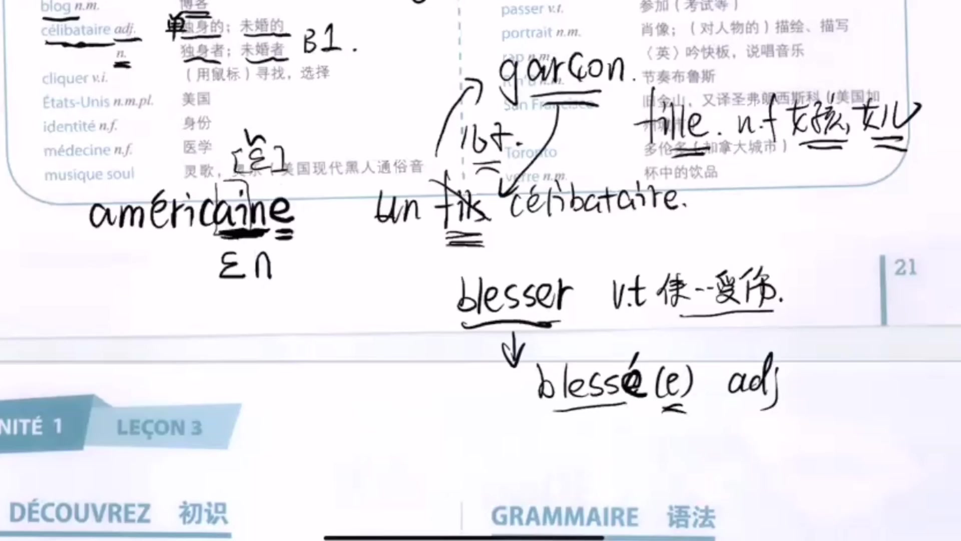 135. 形容词与名词的转换方法+fils不能表达小男孩的意思 【法语词汇】【A2】哔哩哔哩bilibili