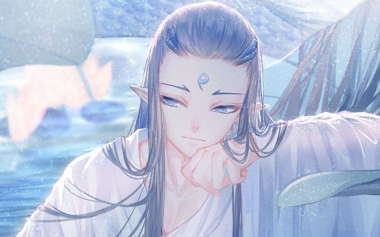 【板绘】【哪吒之魔童降世】【敖丙】别问,问就是画自闭了