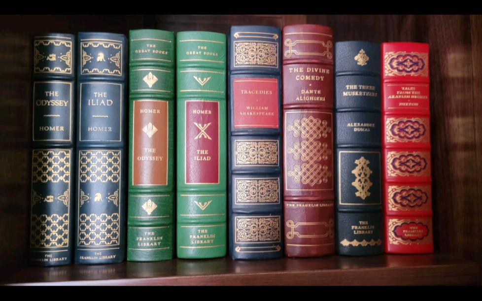 收藏图书 easton press 伊东 伊斯顿folio franklin 富兰克林 书社 牛皮装帧 22k刷金 烫金 无酸纸 fine binding哔哩哔哩bilibili