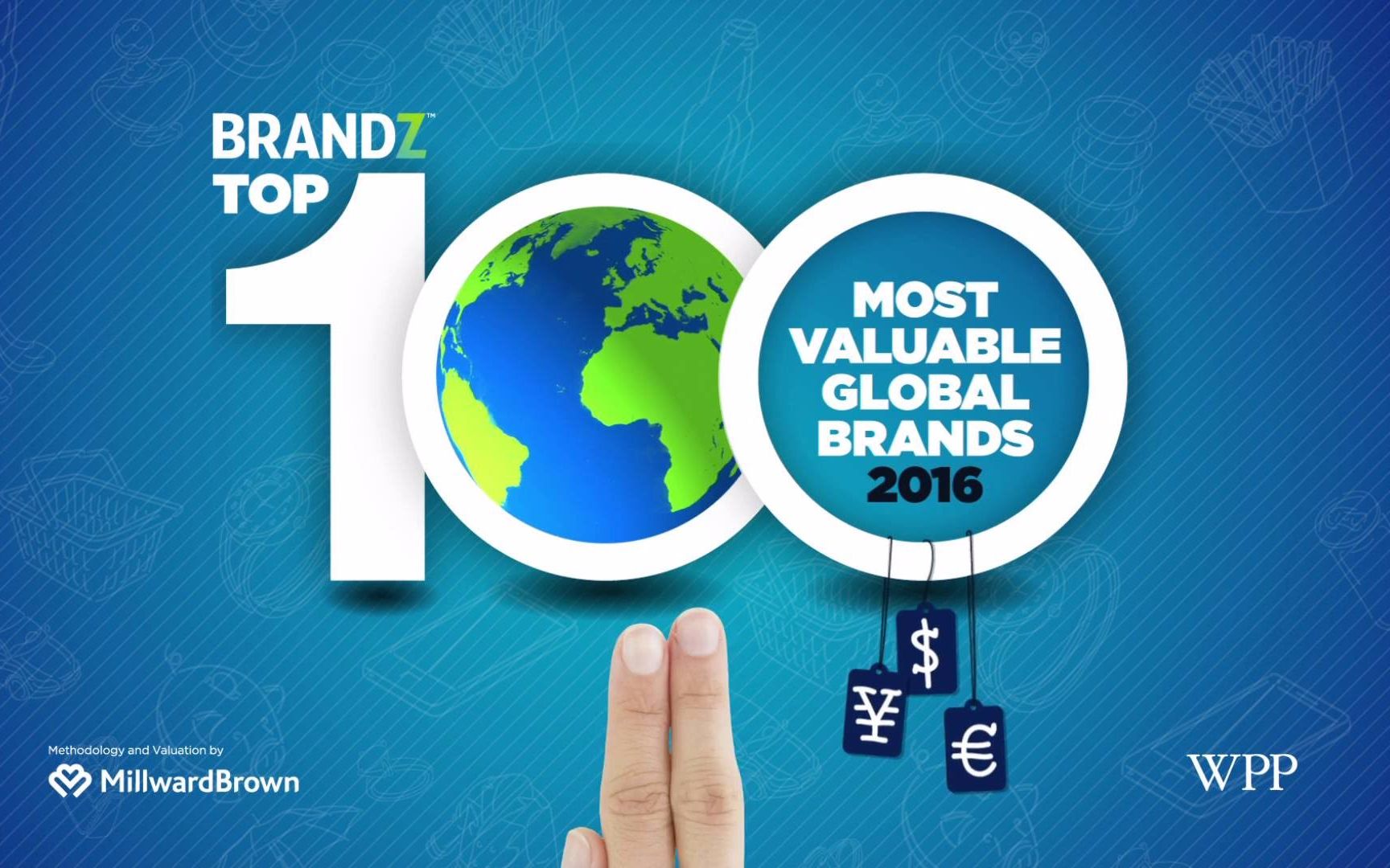 [图]你识得吗？2016年 全球品牌价值TOP100 #BGB2016｜BrandZ WPP数据