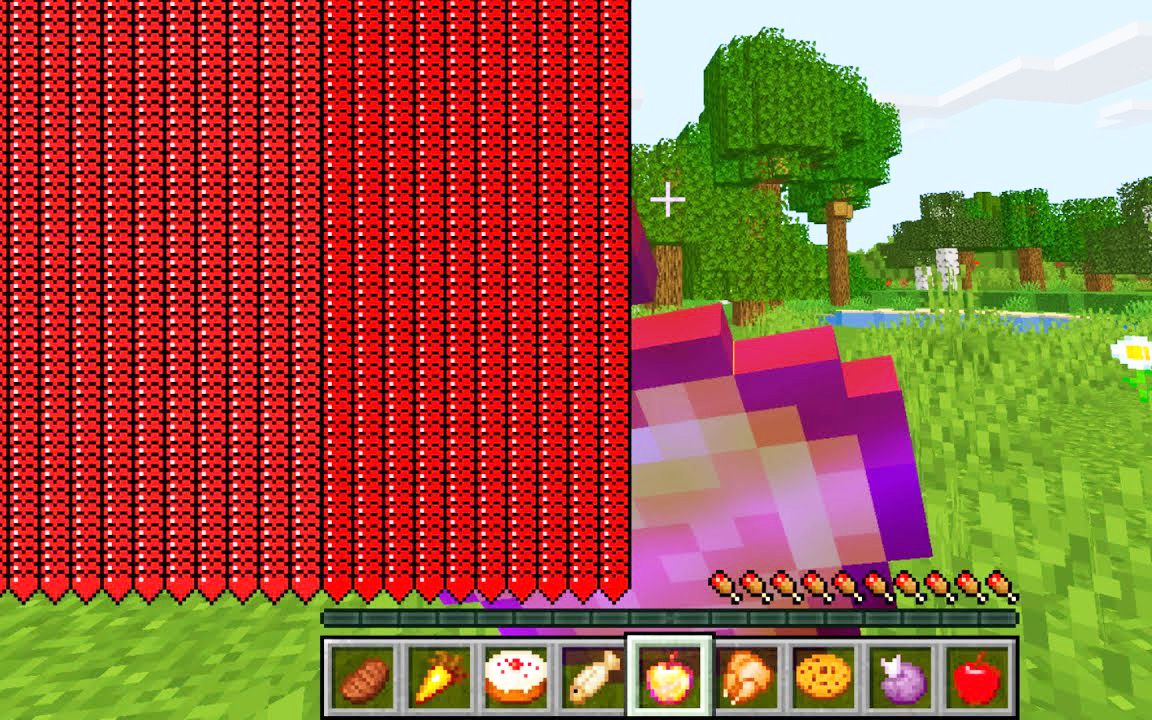 我的世界 但是每吃一种食物血量就翻倍!