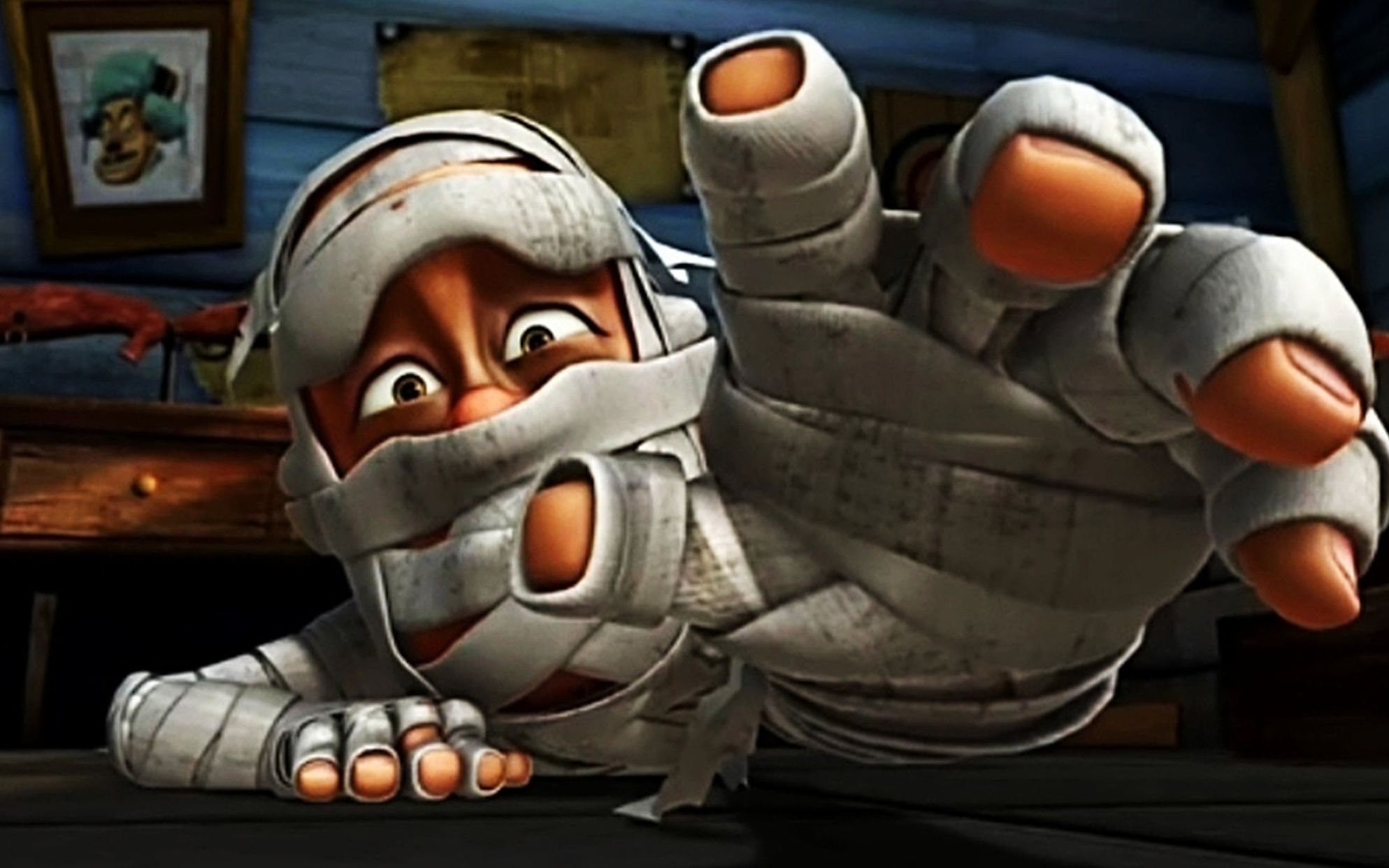 熊出没光头强得了破伤风最后居然变成木乃伊太可怕了