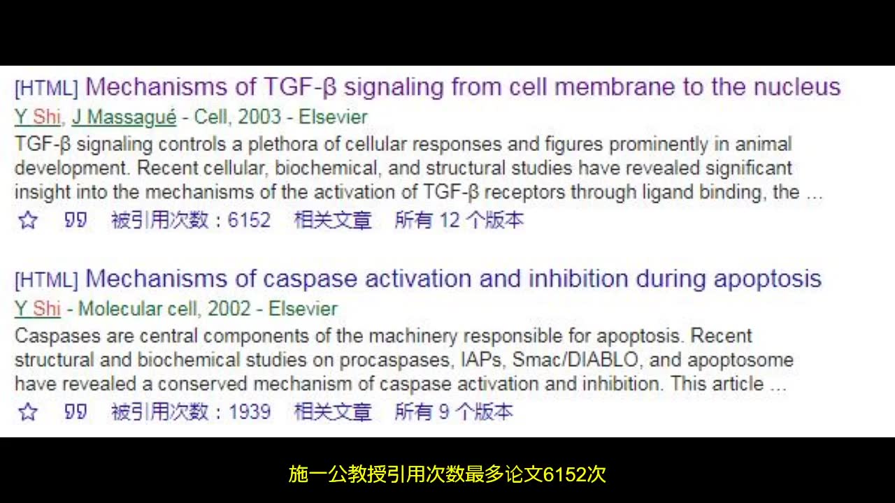 知名科学家高引论文引用次数对比,他们都非常杰出哔哩哔哩bilibili