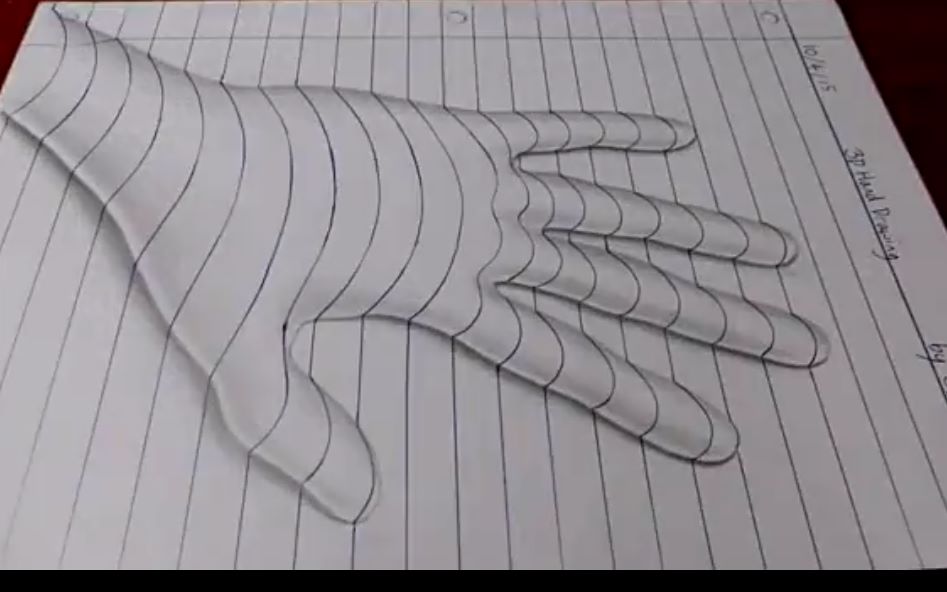 仅用一纸一笔画出让人凌乱的视觉错位图mdahaqptpwdnssp6ck7