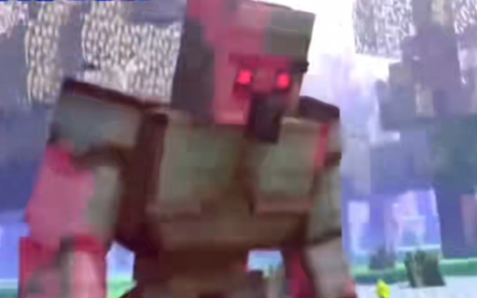minecraft模型练习[烦人的村民火焰附魔傀儡]