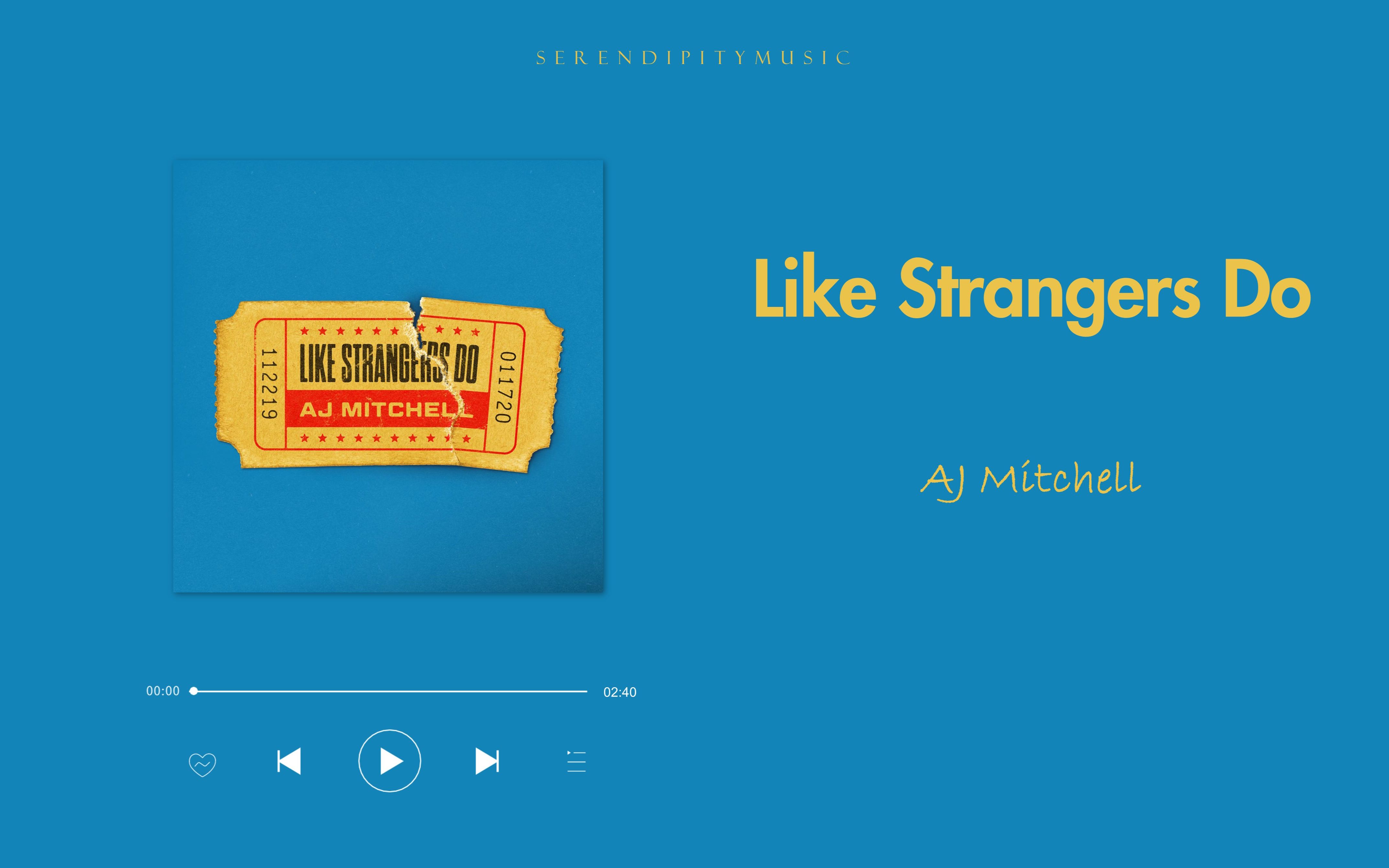 [图]日推歌单 | 晚安曲 “如果再见不能红着眼，是否还能红着脸” |《Like Strangers Do》