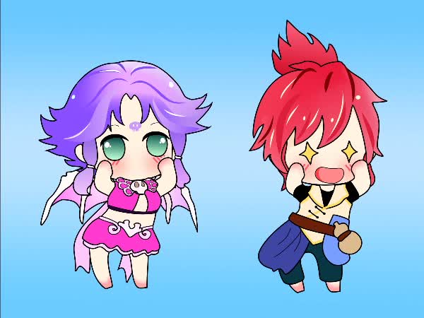 梦幻西游手游同人手绘扭腰舞