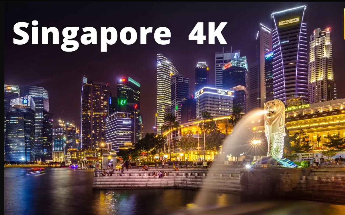 【4K航拍】新加坡夜景 世界一线城市 俯瞰鸟瞰 城建赏析 Singapore Drone Night View哔哩哔哩bilibili