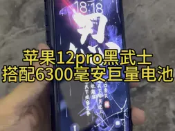 Télécharger la video: 苹果12pro黑武士加装6300毫安巨量电池