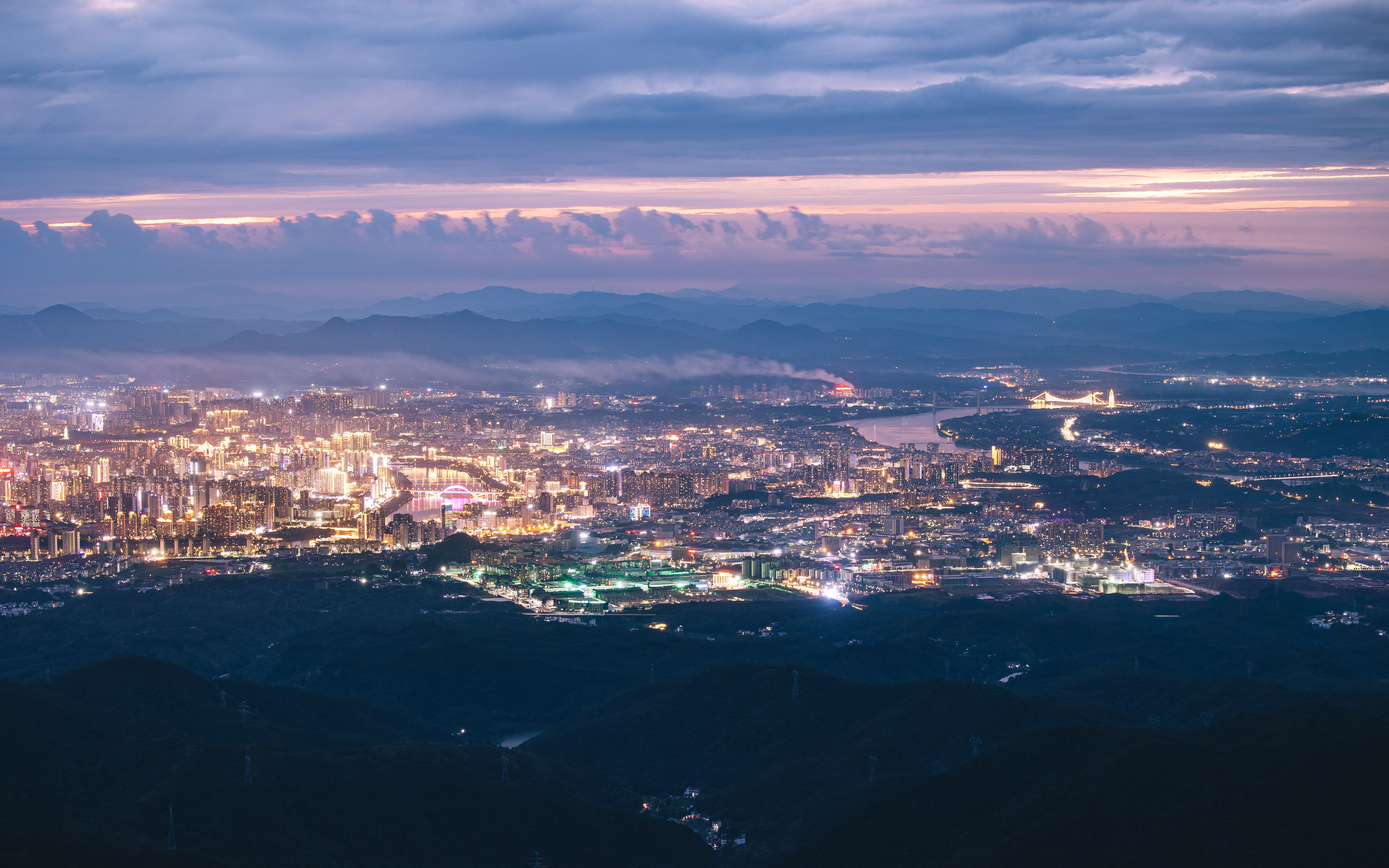 璀璨虔城,旅行随记丨赣州峰山丨4k,航拍