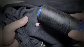 一个完美的裤子修补方法，学会这个方法可以无痕修复破洞的运动裤