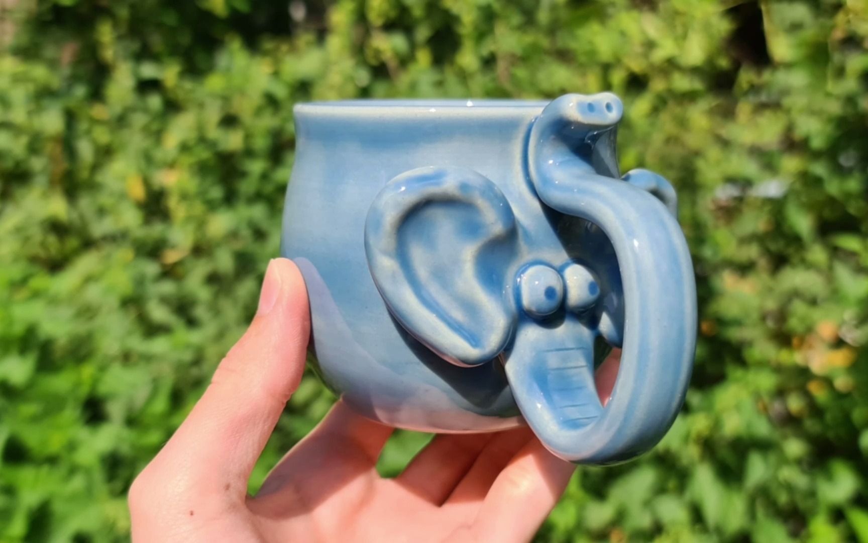 陶艺大象水杯制作