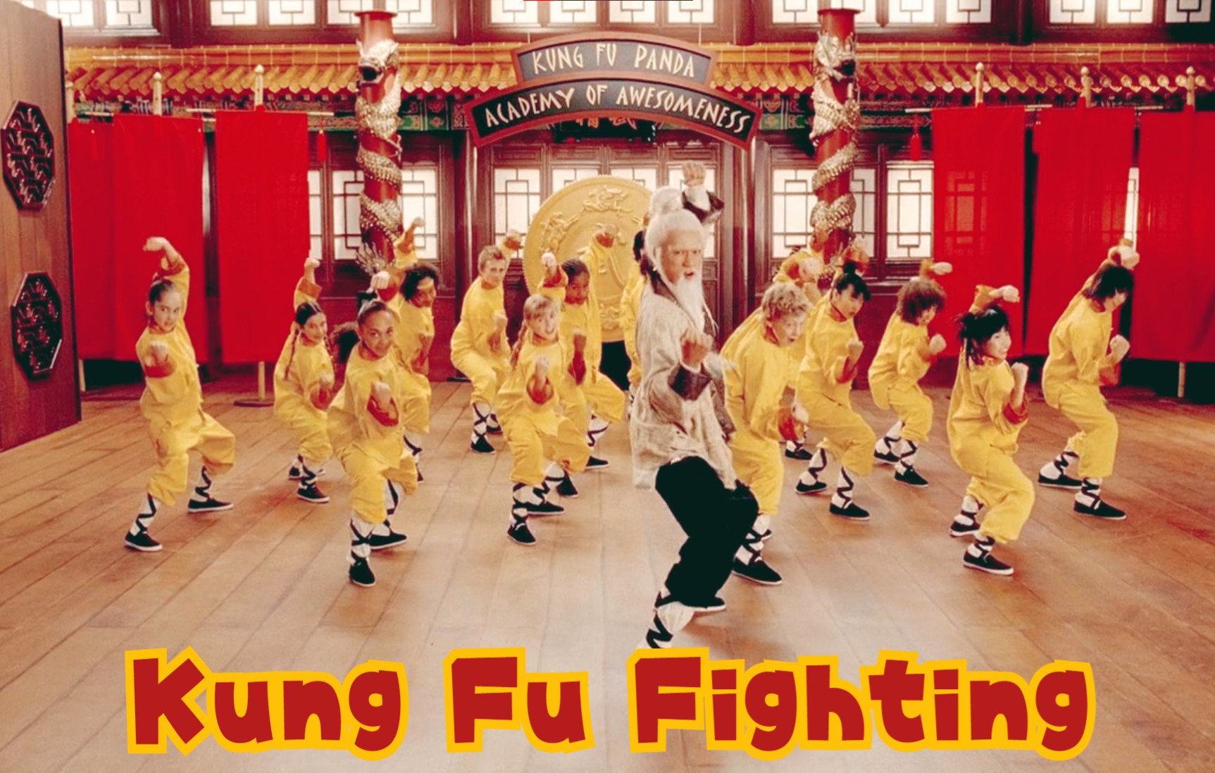 [图]功夫熊猫主题曲Kung Fu Fighting真人MV