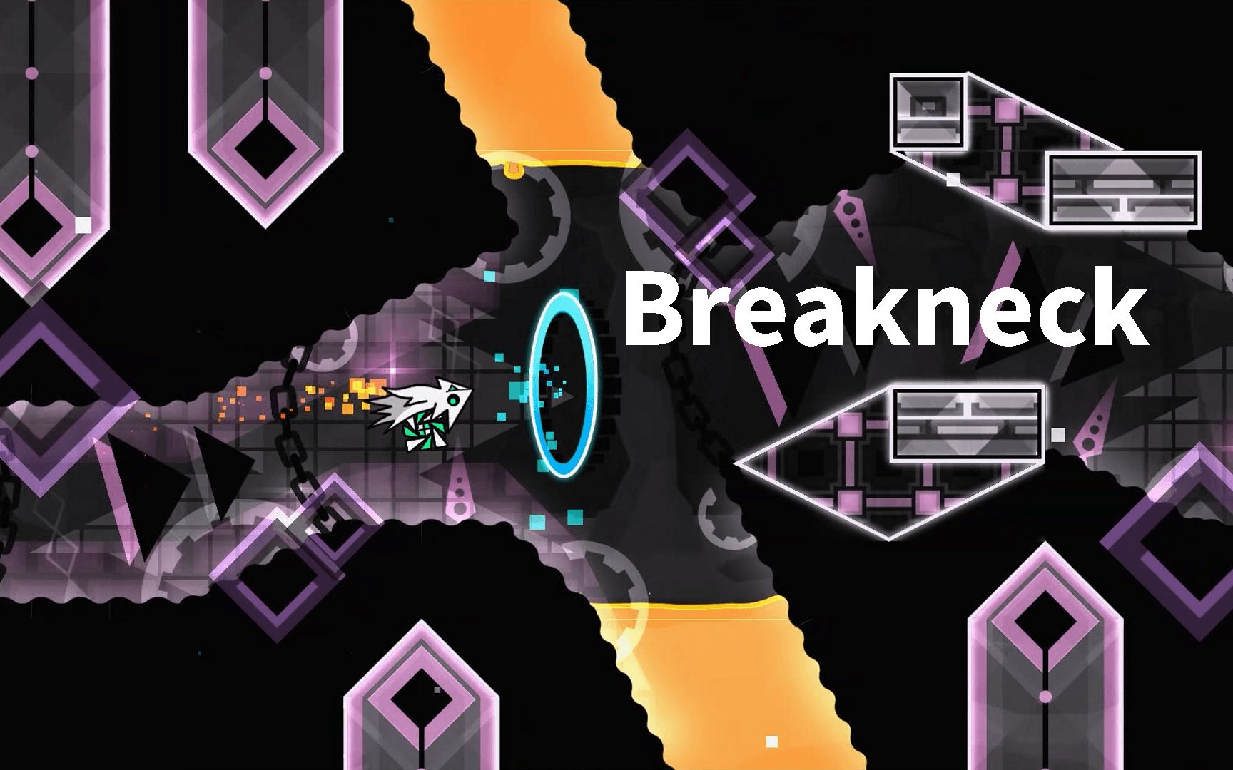 「几何冲刺」"breakneck" ~ by unbipentium, flashmick, grindex