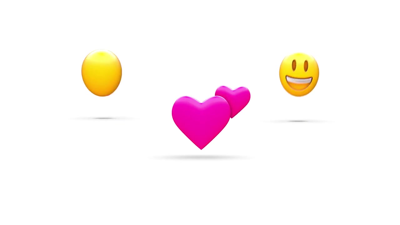 AE模板79个交聊天可爱卡通社3D Emoji表情动画哔哩哔哩bilibili