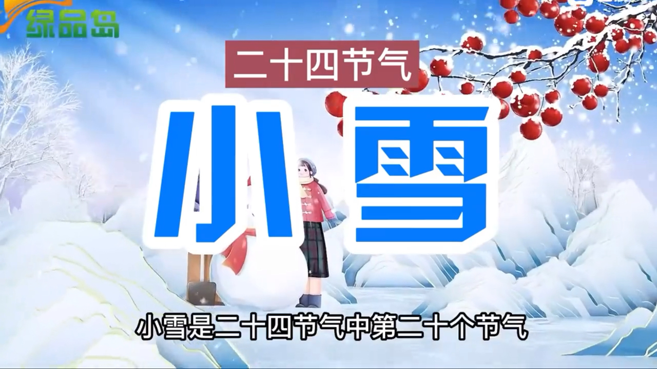 二十四节气:小雪哔哩哔哩bilibili