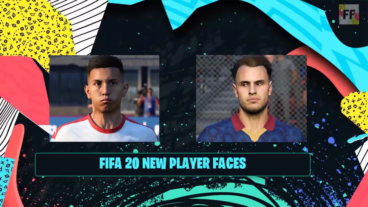 [图]FIFA20更新：新的65+脸型预览NEW 65+PLAYER FACES