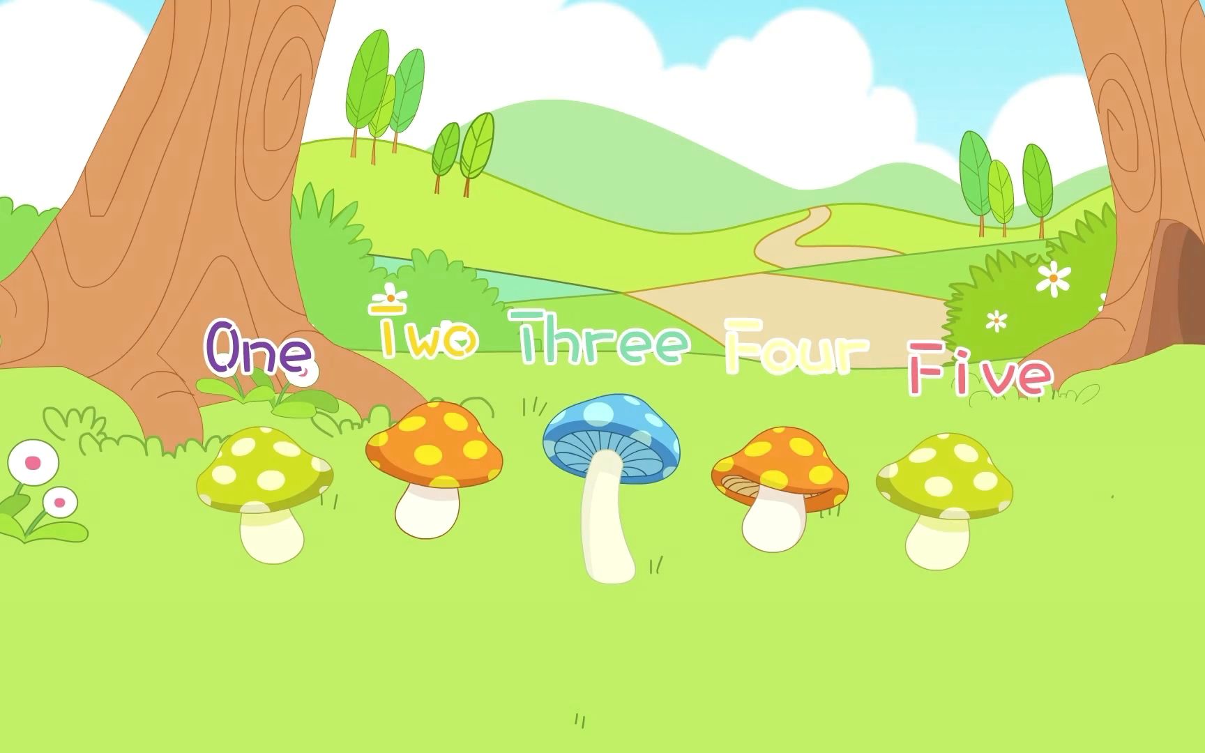 [图]英语儿歌One Two Three Four Five