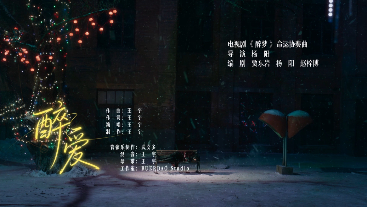 【1080P】王宇《醉爱》官方MV（电视剧《醉梦》命运协奏曲）