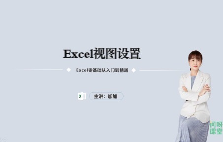 【问呀课堂】视图设置 Excel零基础入门教程哔哩哔哩bilibili