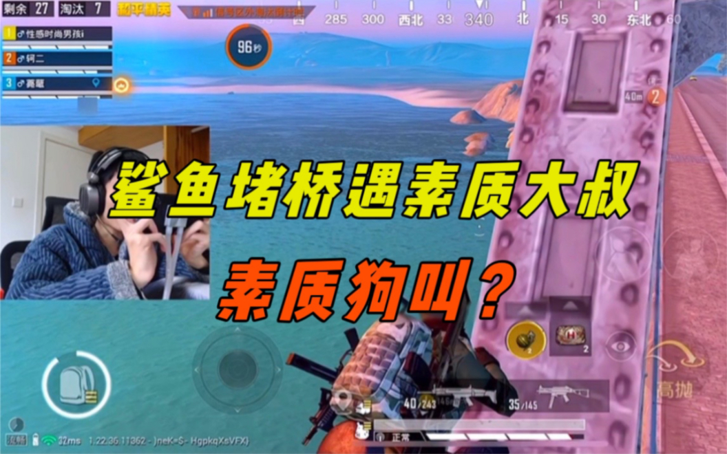 《鲨鱼堵桥遇素质大叔,被柯南妹妹堵桥灭队后,直接气的狗叫!》-鲨雕哟sdy-鲨雕哟sdy-哔哩哔哩视频