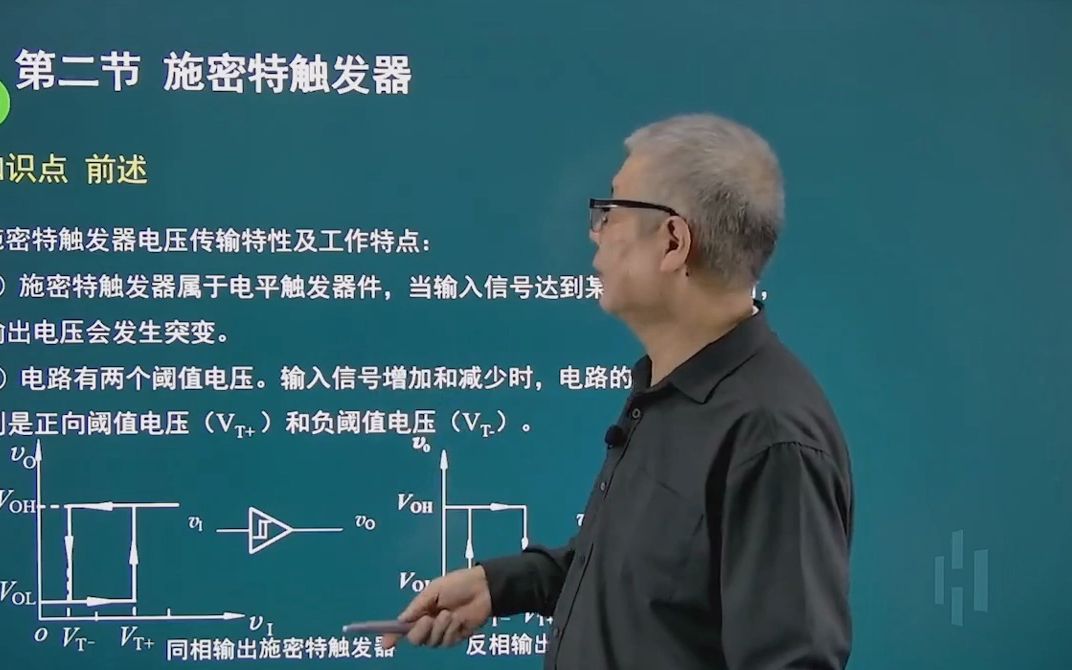 第九章脉冲波形的变换与产生02施密特触发器哔哩哔哩bilibili