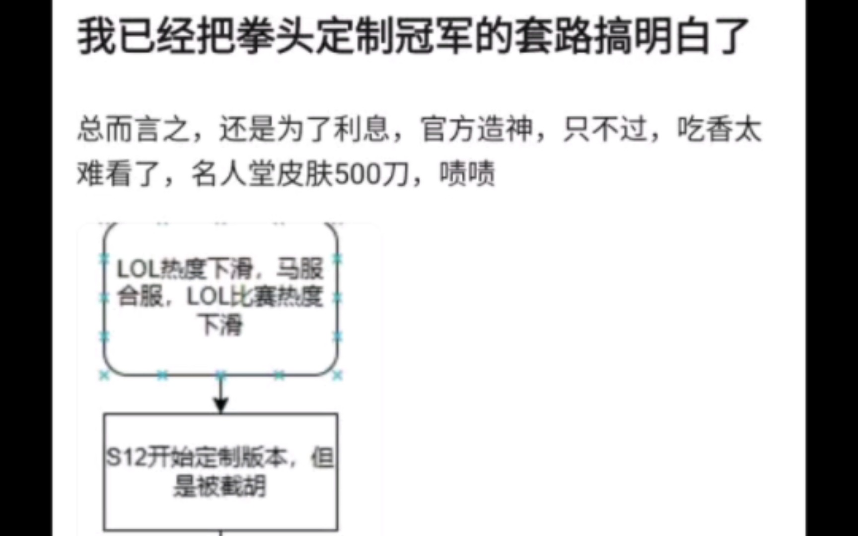 网友把拳头定制冠军的套路搞明白了,用wps做个流程图真是闹麻了,抗吧热议哔哩哔哩bilibili