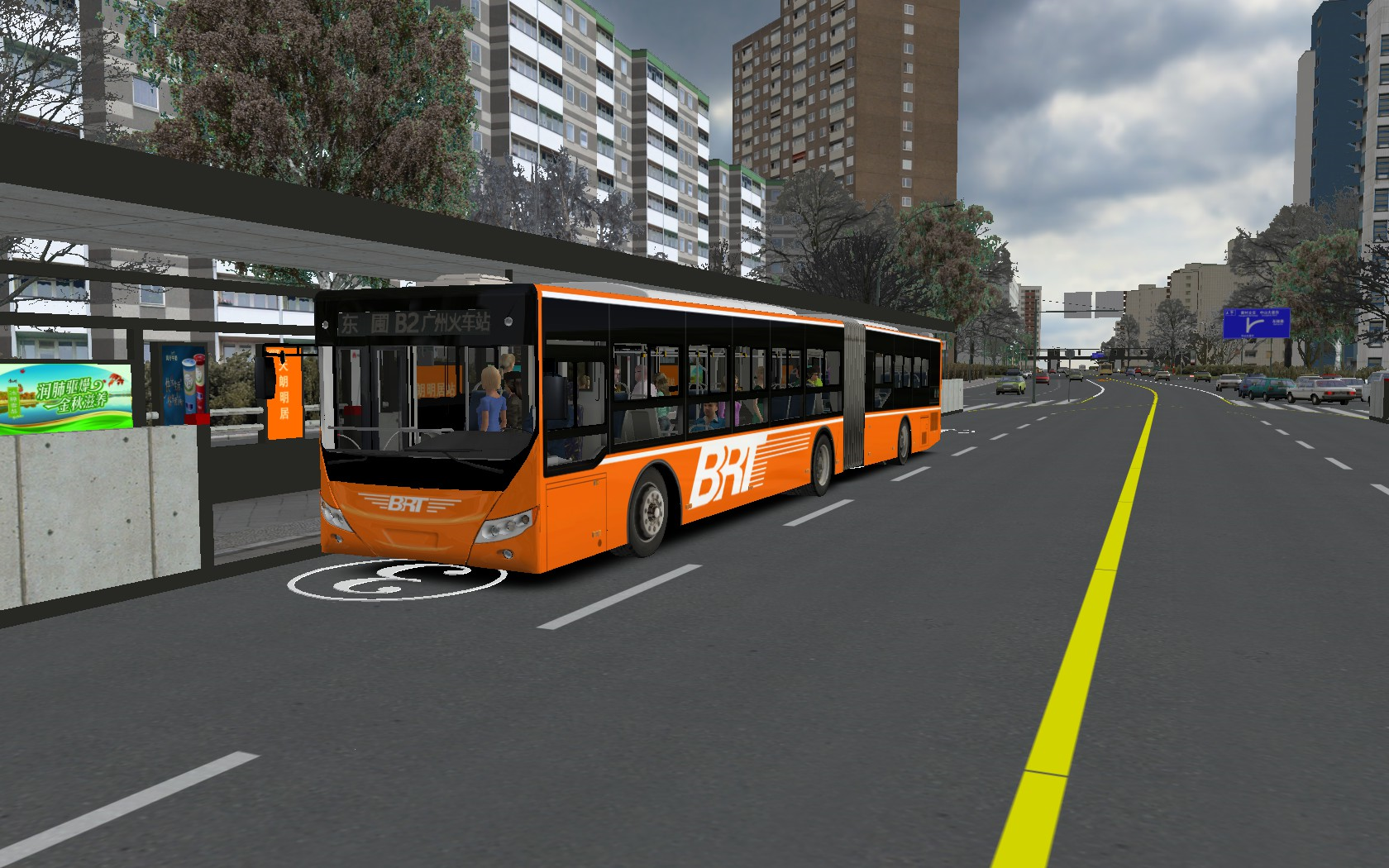 omsi2解说游戏pov广州快速公交2号线b2路东圃总站广州火车站总站驾驶